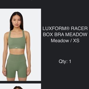 Set Active | LUXFORM RACER BOX BRA - meadow/xs